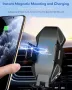 Ново Универсално 15W Qi Безжично Зарядно и Поставка за Телефон кола, снимка 7