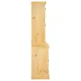 vidaXL Висок шкаф Corona, кафяв, 112x43x191,5 см, мексикански бор масив, снимка 6