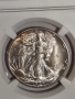 АМЕРИКА. 50 CENTS 1942 D год. NGC MS 63, снимка 2