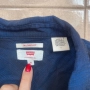 Дамска риза Levi's с дълъг ръкав, синя каре, размер M, синя, закопчаване с копчета, снимка 2