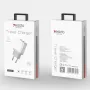 Зарядно/Адаптер 220V / Yesido YC21 / 2xUSB QC 3.0 / + кабел MicroUSB / Бял / Баркод : 456380, снимка 2