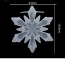 3D едра Снежинка кристал силиконов молд форма висулка фондан шоколад смола гипс декор , снимка 1 - Форми - 42743747