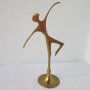 Балерина - метал месинг бронз фигура статуетка, пластика, снимка 1