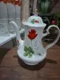 Баварски чайник с роза, снимка 1