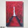 Червената гора " Картина , снимка 1 - Картини - 37252683