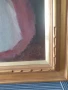 80x69см/голяма картина масло върху платно/женски портрет/Пепеляшка/дървена рамка, снимка 8