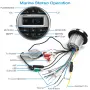 Trem Морски мултимедиен плейър, ATV, Bluetooth, FM радио, 1 x USB, 4x50W LED дисплей, снимка 7