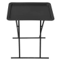 Декоративна сгъваема масичка, Метал, Черна , снимка 2