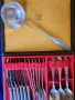 прибори за хранене, к-т от 30 прибора от посребрен мелхиор + черпак, красиви, солидни , от СССР, снимка 7