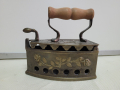 бронзова битова ютия на жар, снимка 1 - Антикварни и старинни предмети - 44518930