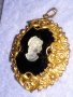 СТАРИННА ПОЗЛАТЕНА БРОНЗОВА КАМЕЯ ВИКТОРИАНСКИ СТИЛ ЮВЕЛИРНА РЪЧНА ИЗРАБОТКА РЕТРО БИЖУ 36462, снимка 14