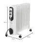  Маслен радиатор Adler AD7817 2500W 11 ребра електрически отоплител печка, снимка 9