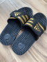 Оригинални черно/златисти чехли adidas Adissage 40 н, снимка 5