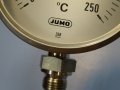 биметален термометър JUMO thermometer ф100mm, 0/+250°C, L-185mm, снимка 3