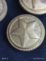 Пет стари копчета от военна униформа от соца за КОЛЕКЦИЯ ДЕКОРАЦИЯ 31693, снимка 2