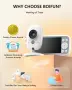 Бебешки монитор Boifun без WiFi, камера и аудио, 4" 720P IPS екран, 1 камера, снимка 2