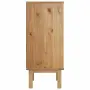 vidaXL Шкаф с чекмеджета OTTA, кафяво и бяло, 45x39x90 см, бор масив, снимка 5