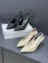 Chanel Елегантни Дамски Обувки С Капитонирана Кожа И Златно Лого На Токчето Код SEM-398, снимка 1