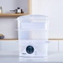 Уред за готвене на пара Taurus Salutecook 800W, 6 л, таймер 60 мин, 2 съда за готвене, съд за бял ор, снимка 4