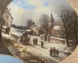 🇩🇪 Колекционерски порцеланови чинии Tirschenreuth – „Weihnachtliche Landschaften“, снимка 5
