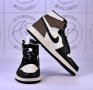 Nike Air Jordan 1 High Dark Mocha, Gold, Hyper Royal Мъжки Дамски Маратонки, снимка 4
