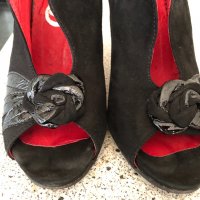 Дамски обувки естествен велур, снимка 3 - Дамски обувки на ток - 30154346