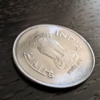 Mонета - Индия - 1 рупия | 2001г., снимка 2 - Нумизматика и бонистика - 30464286