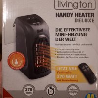 Мини печка / духалка Livington Deluxe 370w с дистанционно и кутия , чисто нова , черен цвят, снимка 5 - Отоплителни печки - 30624279