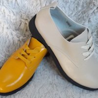 Обувки, бежови и жълти, код 149/ББ2/34, снимка 1 - Дамски ежедневни обувки - 38296626