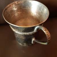 Посребрена чаша , снимка 2 - Антикварни и старинни предмети - 35351453