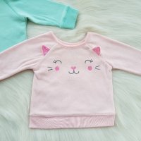 Ватирани блузи за бебе 0-3 месеца, снимка 2 - Бебешки блузки - 38177926