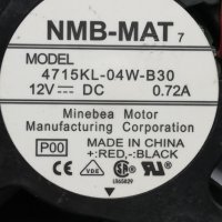 Вентилатор NMB 4715KL-04W-B30 12V 0.72A, снимка 2 - Друга електроника - 36723249
