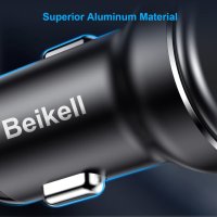 Beikell 2xUSB car charger 3.4A, алуминиево тяло, снимка 5 - Зарядни за кола - 42822589