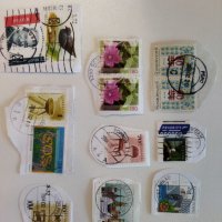 45 броя пощенски марки (употребявани), снимка 5 - Филателия - 44416923