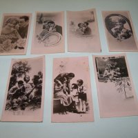 Лот от 7 малки романтични картички от 1941г., снимка 1 - Други ценни предмети - 37199431