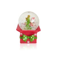 4194 Коледно преспапие Подарък с Дядо Коледа или Снежен човек, снимка 2 - Декорация за дома - 42763546