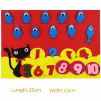 Монтесори Математически играчки Учене на числа Образователна играчка за деца, снимка 4 - Образователни игри - 40026190