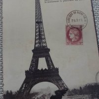 метална ретро табела Айфелова кула, Париж, Франция, снимка 3 - Декорация за дома - 39569219