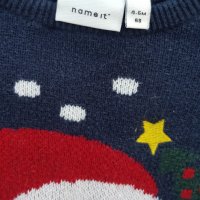 Коледен пуловер за бебе 6-9 месеца, снимка 5 - Бебешки блузки - 38703948