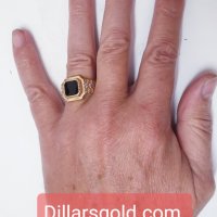 Златни плътни мъжки пръстени, снимка 3 - Пръстени - 38309263