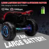Акумулаторен бъги Can-Am 4x4,24v батерия, с меки гуми , Металик боя, снимка 17 - Детски велосипеди, триколки и коли - 37661732