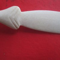 Страхотен нож от слонова кост 19 век, снимка 7 - Колекции - 37853499