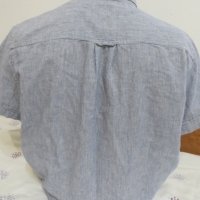 Мъжка риза с къс ръкав от лен Blueprint, снимка 3 - Ризи - 25933982