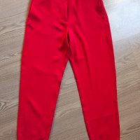 Елегантен червен панталон, р-р 34, снимка 1 - Панталони - 42692043
