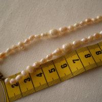  колие- огърлица гердан  от естествени бели речни перли изработва се ръчно, снимка 6 - Антикварни и старинни предмети - 36518484