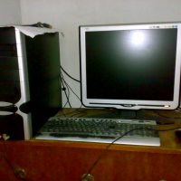 Компютър,монитор,клавиатура и мишка, снимка 1 - За дома - 30673889