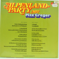 Max Greger - Alpenland Party mit, снимка 2 - Грамофонни плочи - 36434543