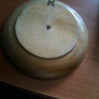 Дървена чинийка за стена, снимка 2 - Антикварни и старинни предмети - 36651181