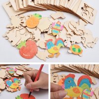 Рисуване на шаблони и формички от дърво + флумастри с книжка, снимка 3 - Образователни игри - 29581826