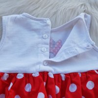 Детска рокля Мини Маус 12-18 месеца, снимка 4 - Бебешки рокли - 37783366